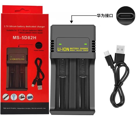 MS-5D82H Dual-Slot Li-Ion Battery Charger