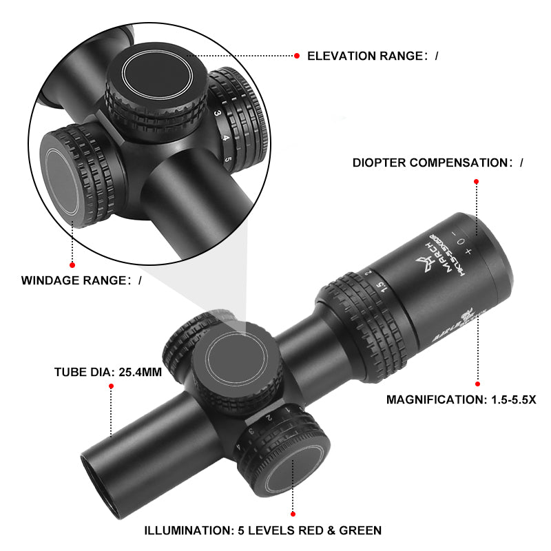 MARCH AMG RS SCOPE  HD 1.5-5.5*20 IR