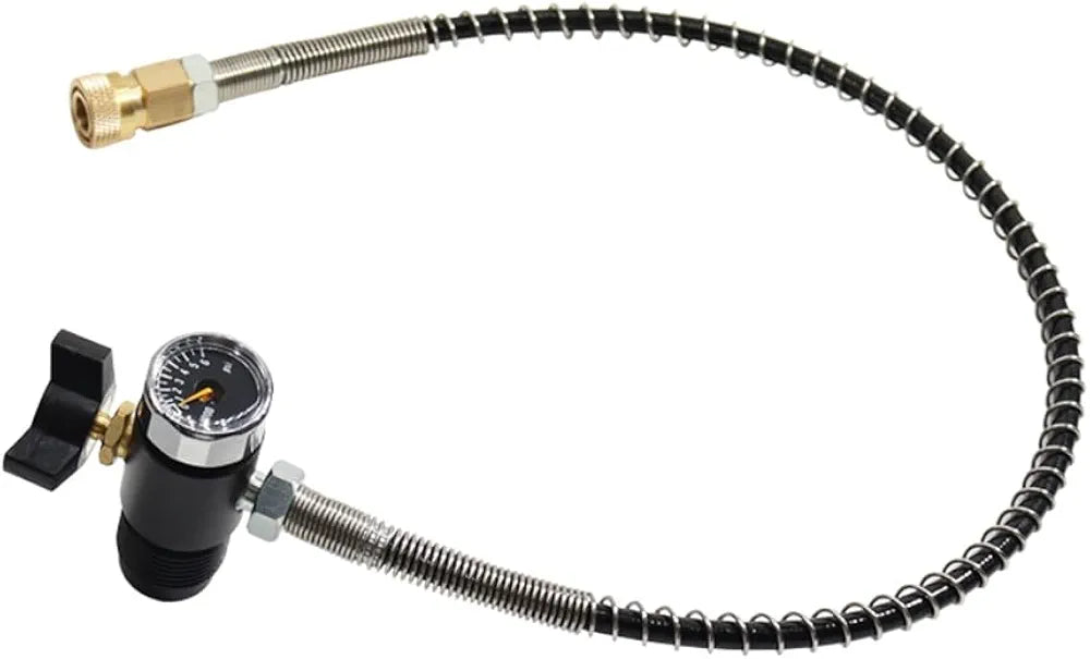24Inch PCP Scuba Diving HPAT Valve CO2 Filling Station Refill Adapter G5/8 Male Spare Parts