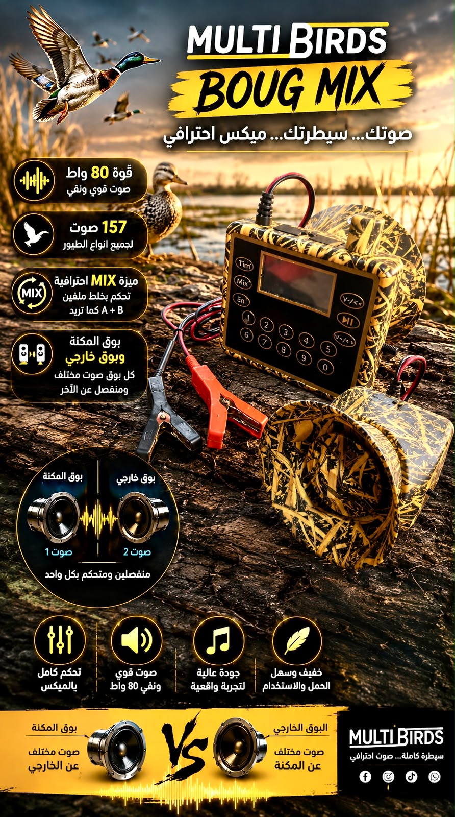 BIRD CALLER MULTIBIRD 60W